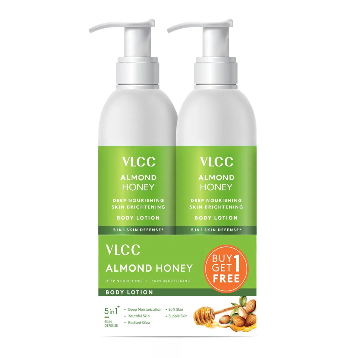 Лосьон для тела Almond Honey, VLCC, набор 2×350 мл, 700 мл