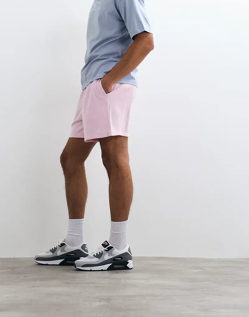 Розовые шорты Nike Club из французской махровой ткани