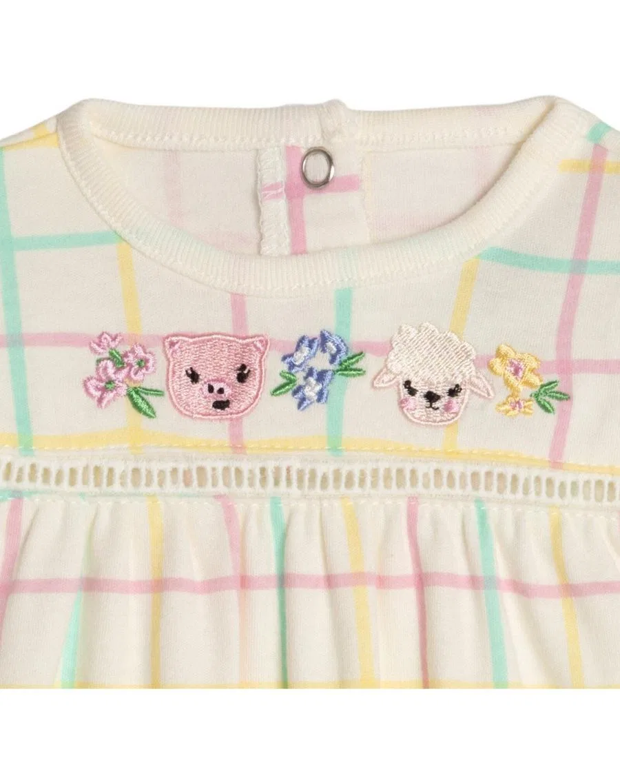 Боди-комбинезон Bubble Romper John Deere, Pastel Plaid — фото 3