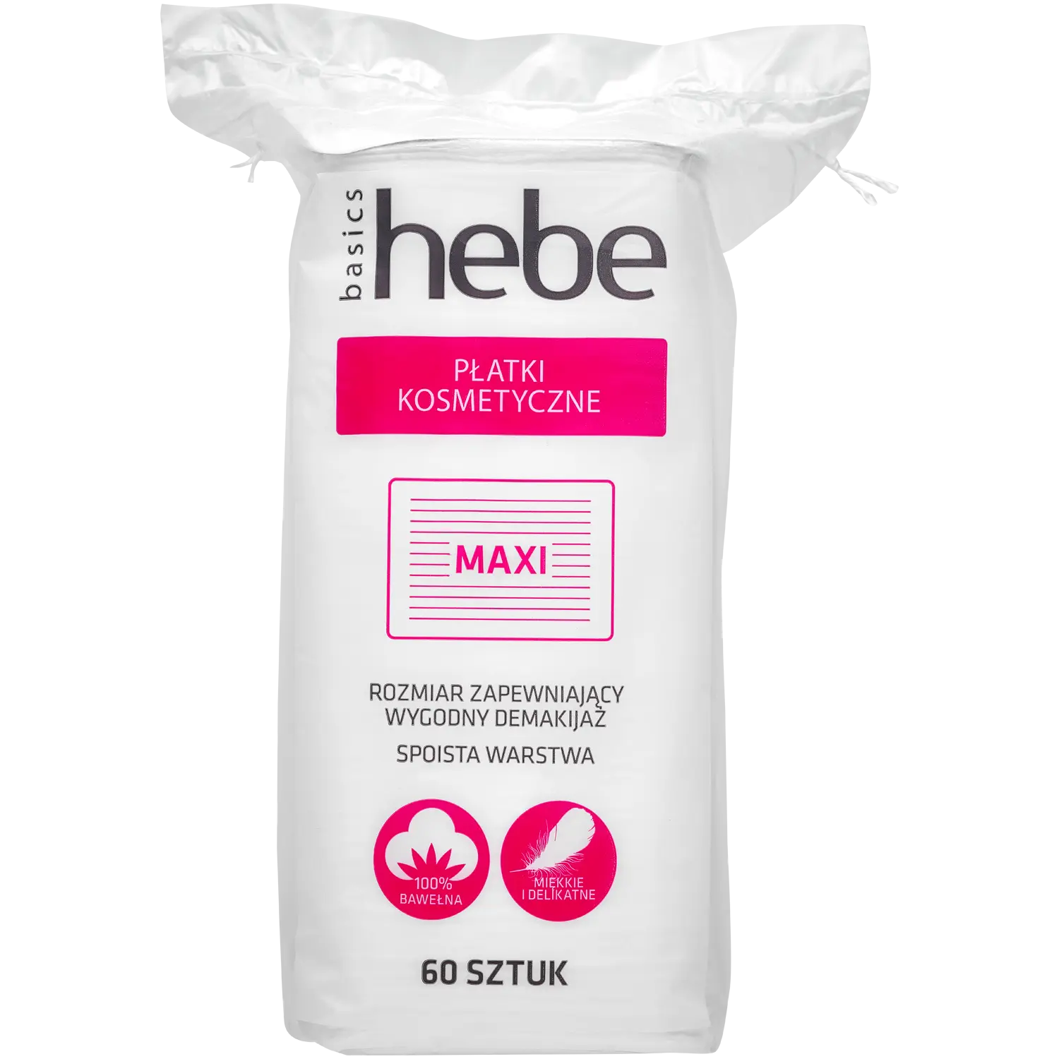 

Hebe Basics ватные диски квадратные макси, 60 шт/1 упаковка