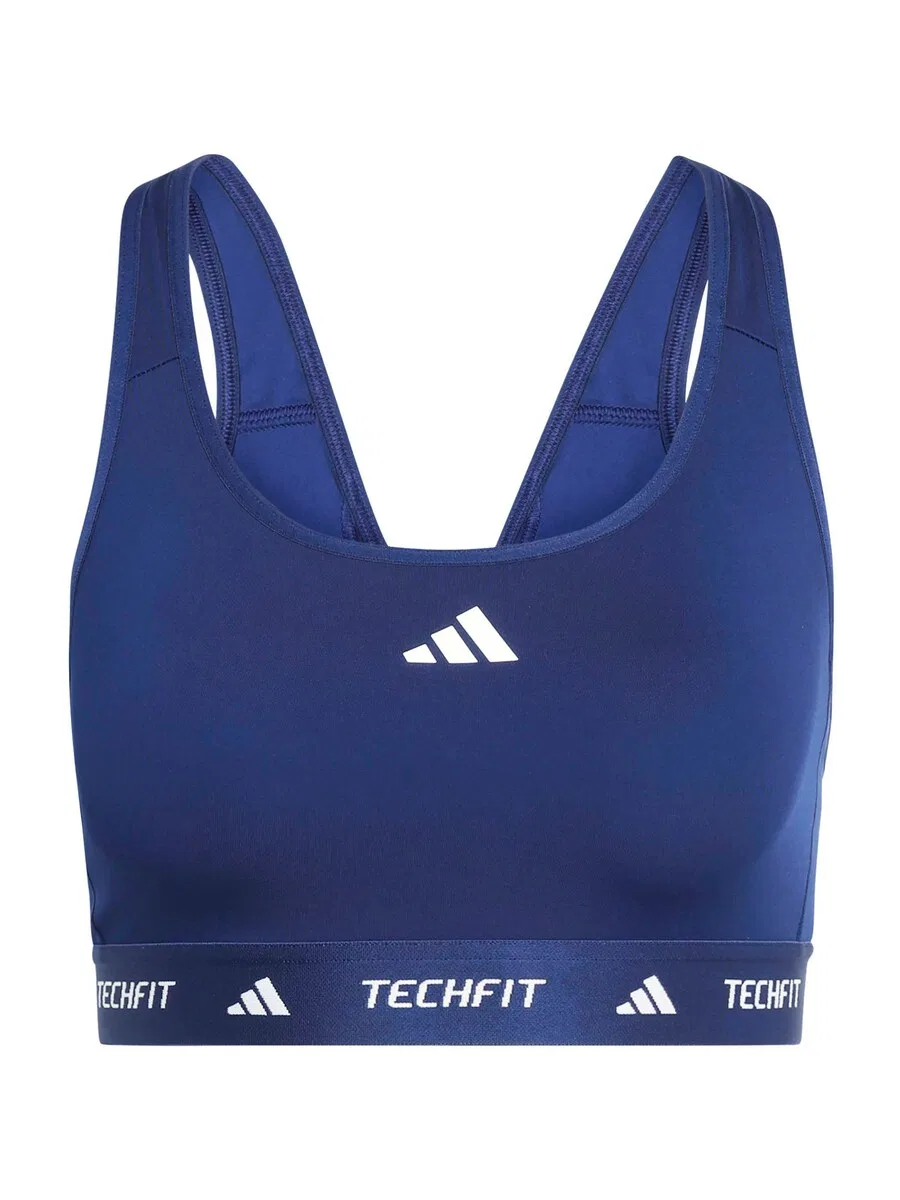 Спортивный бюстгальтер-бралетт ADIDAS PERFORMANCE темно-синего цвета