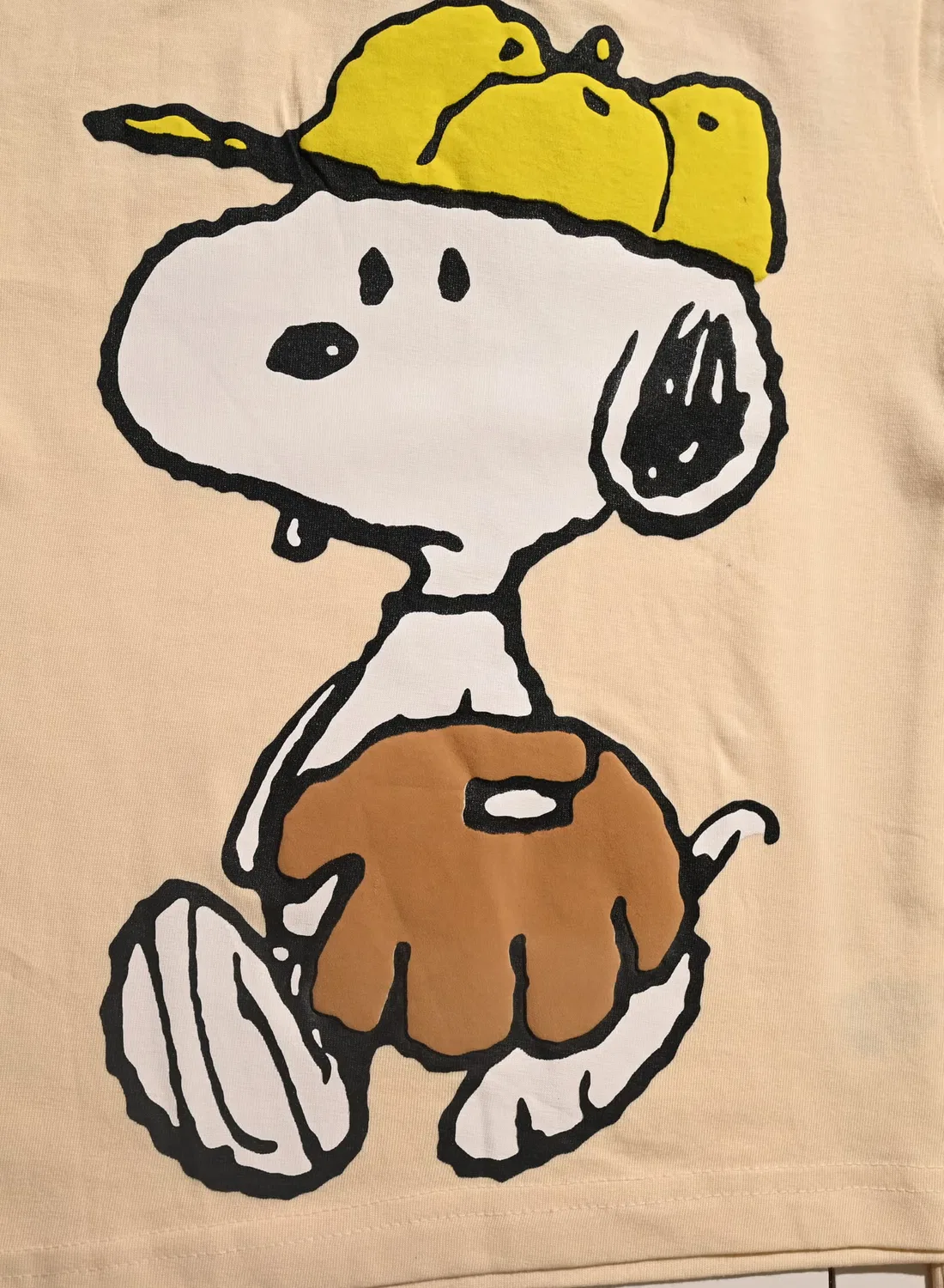 Комплект пижамный детский с принтом Snoopy Peanuts, белый — фото 3