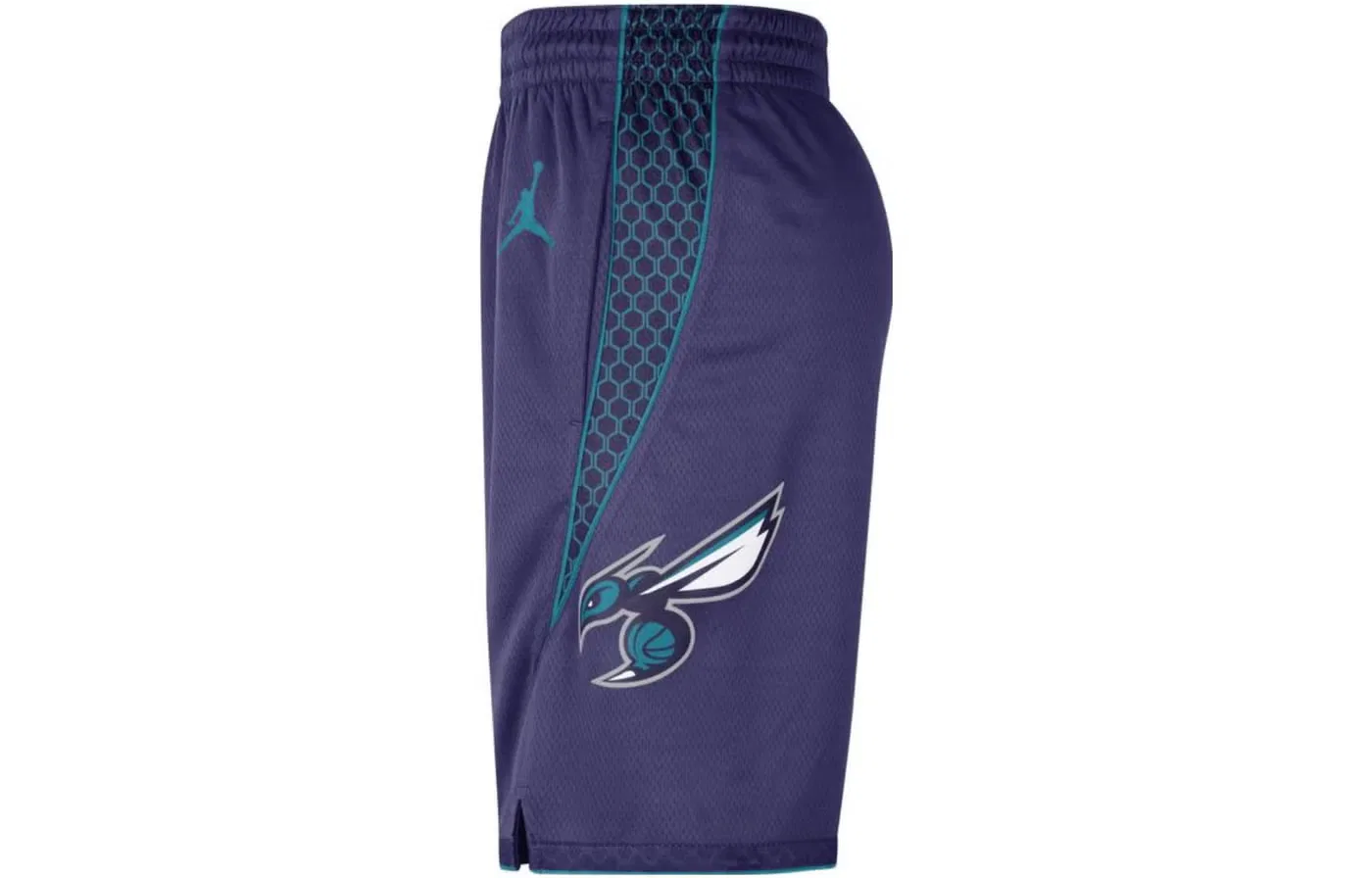 Шорты баскетбольные с принтом Charlotte Hornets Jordan, фиолетовый — фото 2