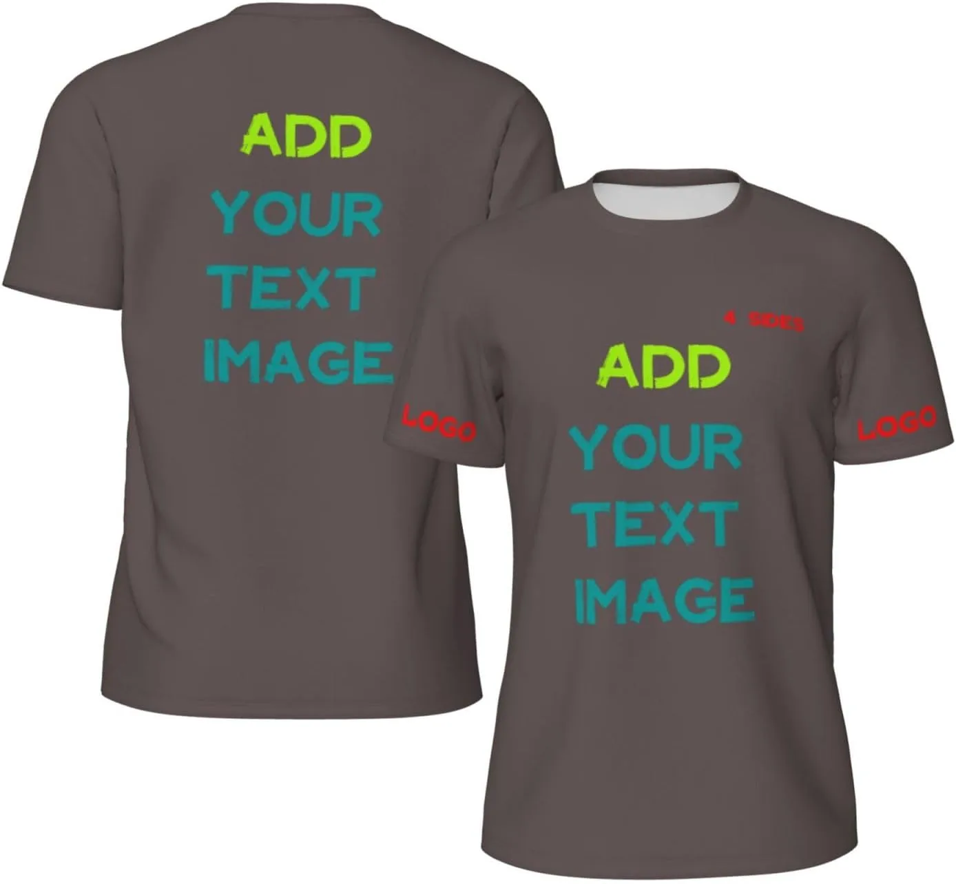 

Футболка Custom с принтом на 4 сторонах