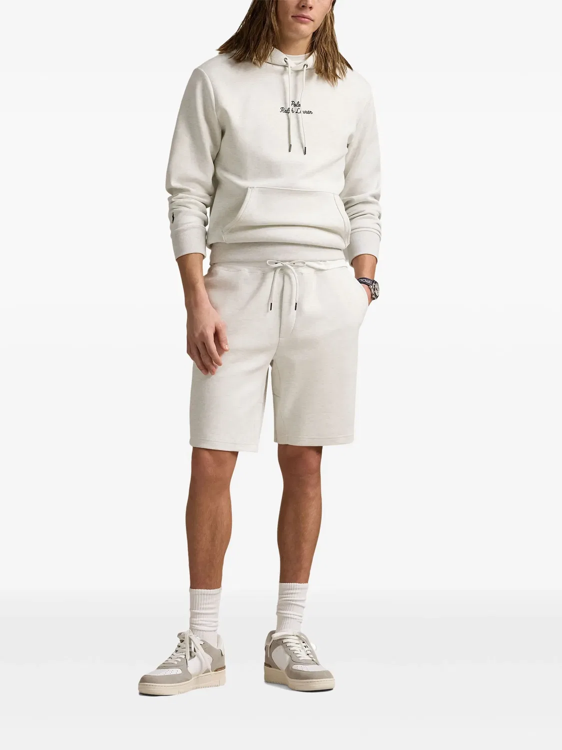 Шорты с завязками для бега Polo Ralph Lauren, белый — фото 2
