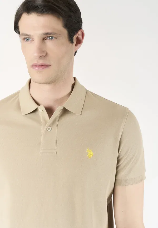 Поло из пике U.S. Polo Assn., Marrone, коричневый — фото 4