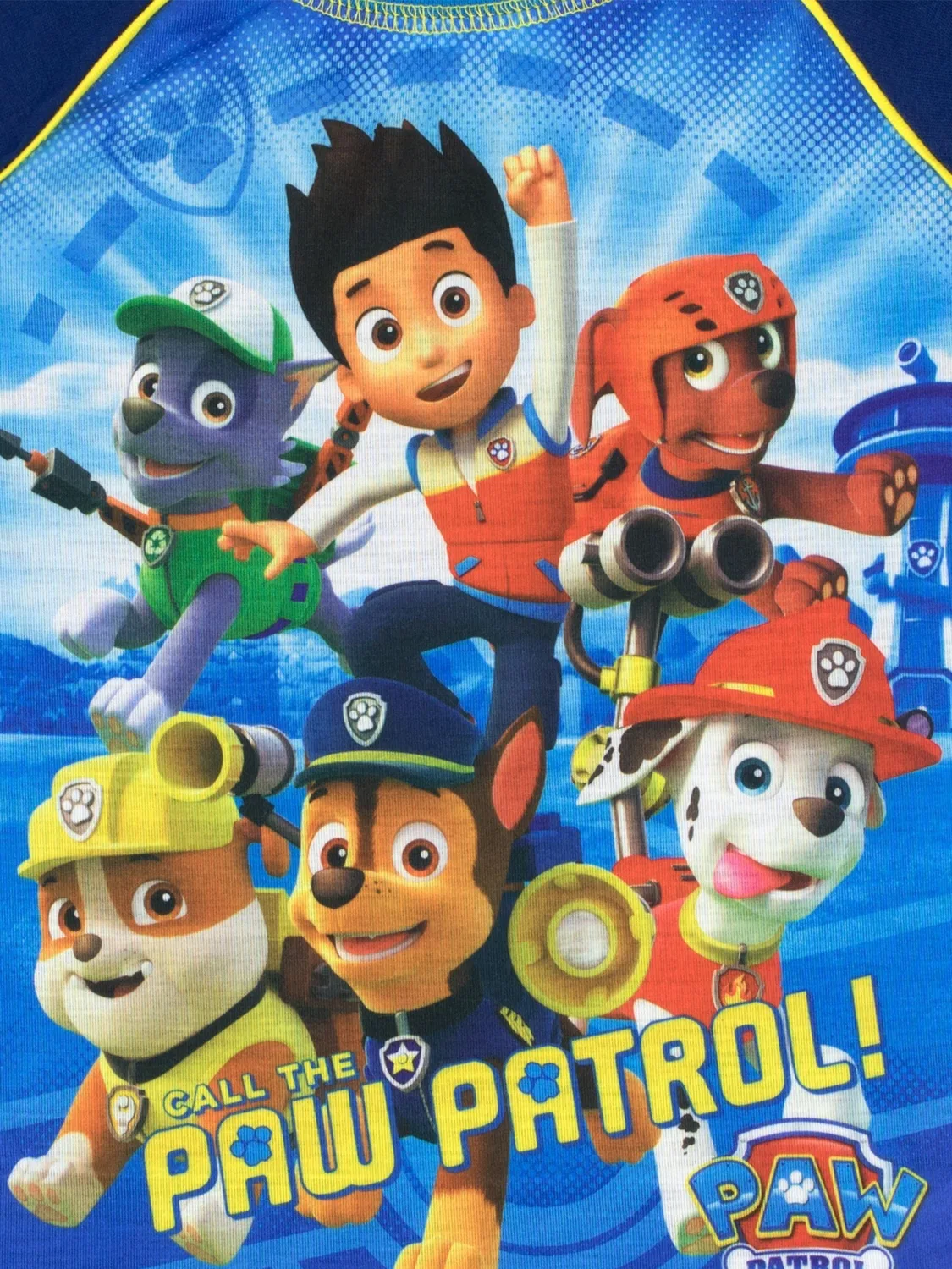 Пижама с принтом Paw Patrol, модель Chase Character, синий — фото 4