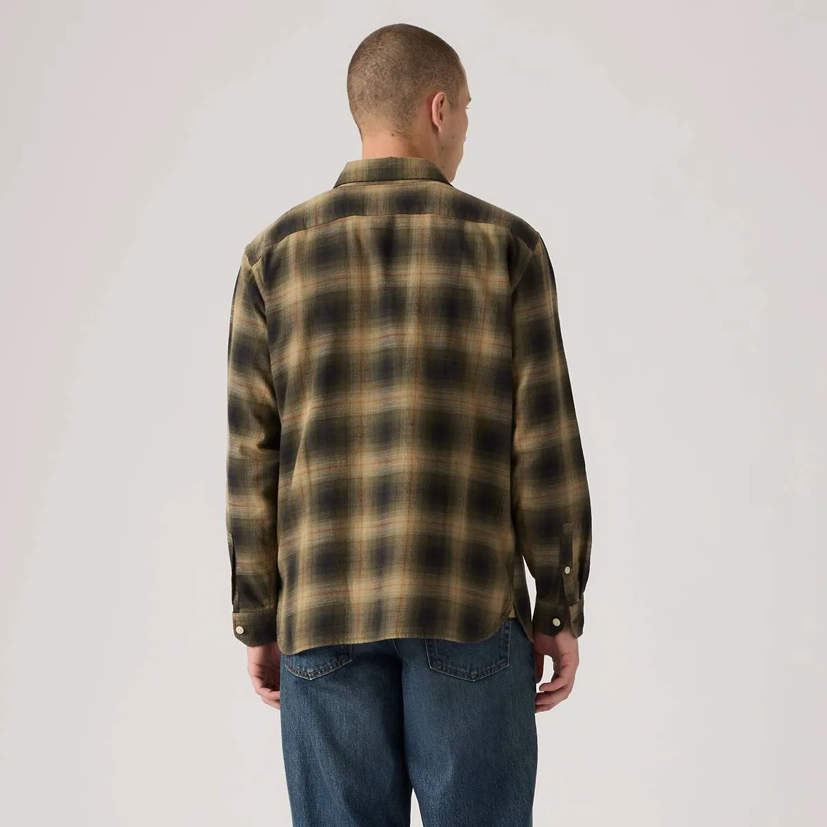 Рубашка Jackson relaxed worker Levi's, Jericho Plaid Rosin - Green — фото 4