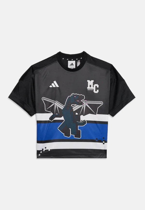 Футболка Minecraft унисекс - спортивная футболка Adidas Performance, черный — фото 3