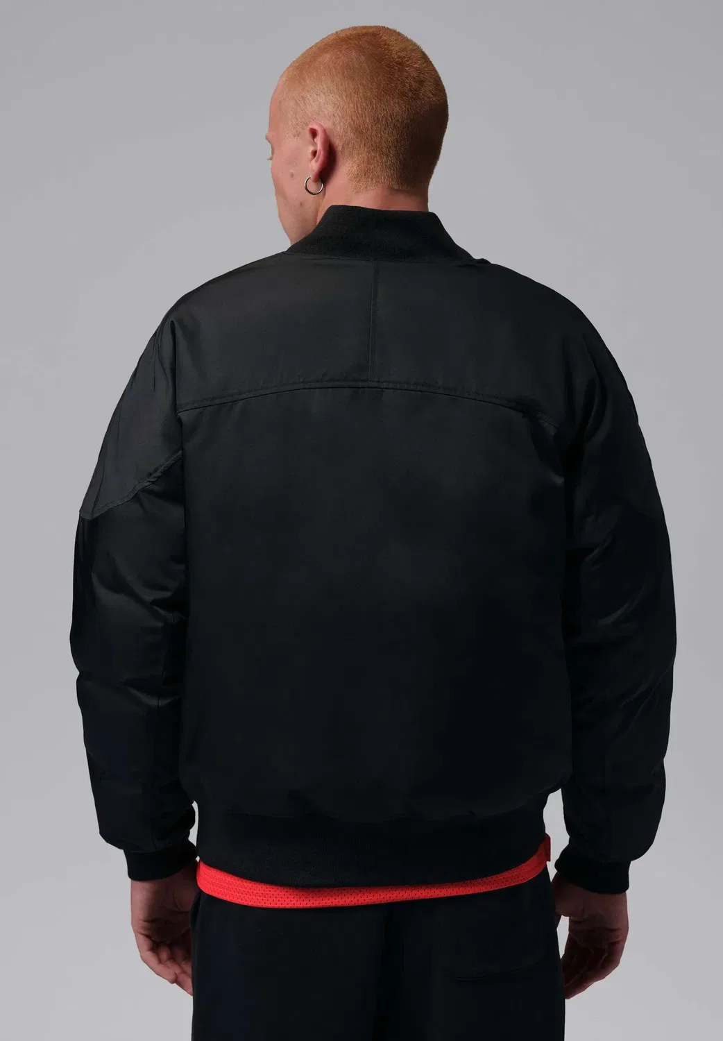 M j flt ess ma1 jkt - зимняя куртка Jordan, Black Dk Smoke Grey White — фото 3