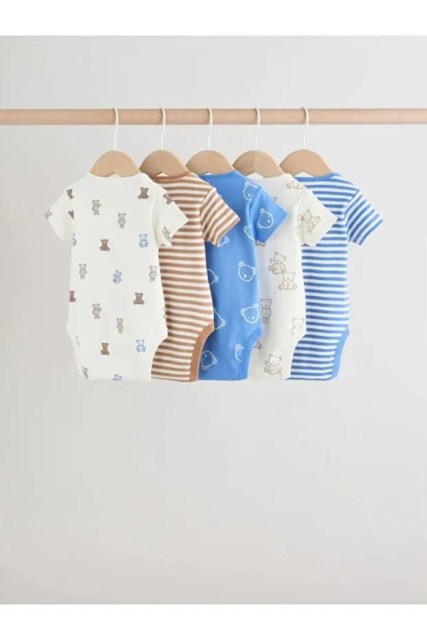 Детское боди-комбинезон с коротким рукавом с принтом Next Baby, Multicolor — фото 2