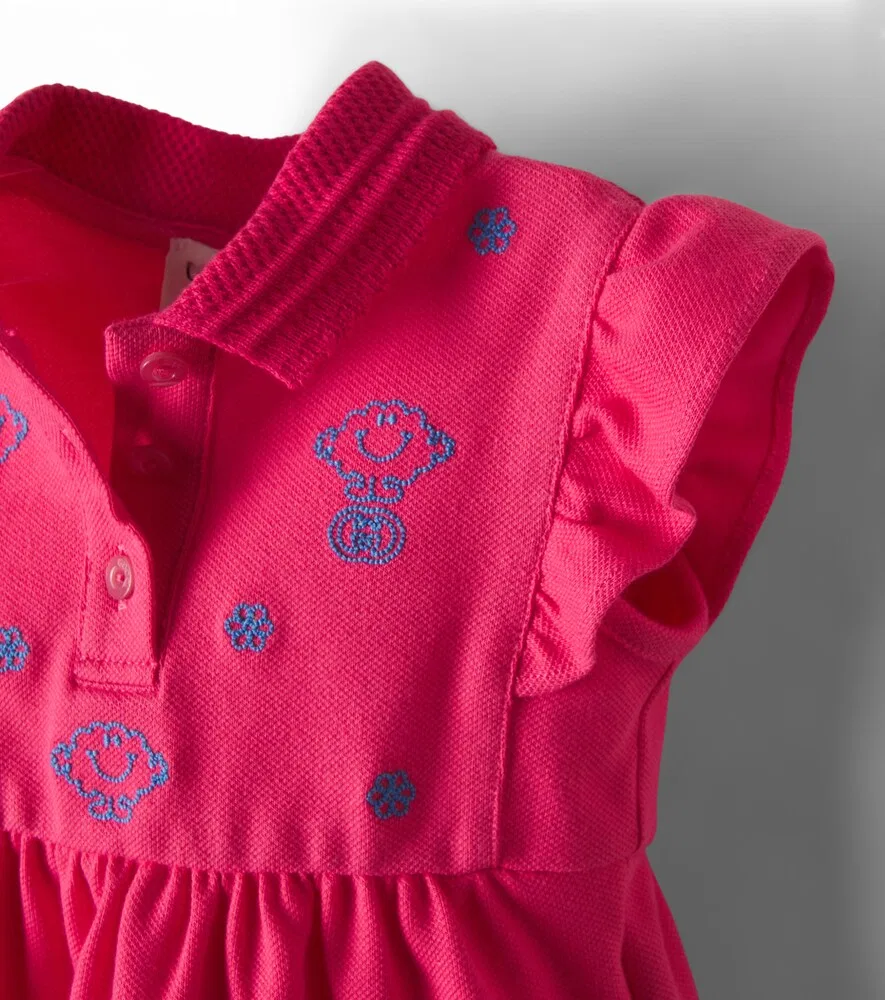 Платье из хлопковой смеси Mr Men Little Miss Gucci Kids, розовый — фото 4