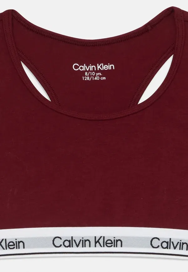 Бюстгальтер хлопковый 2 pack Calvin Klein Underwear, малиновый/шоколадный — фото 4