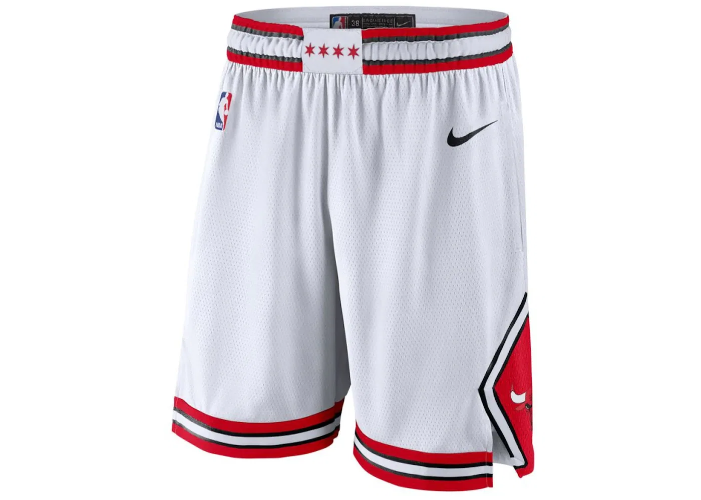 Мужские шорты Dri-Fit Nike NBA Chicago Bulls Swingman Association Edition, White
