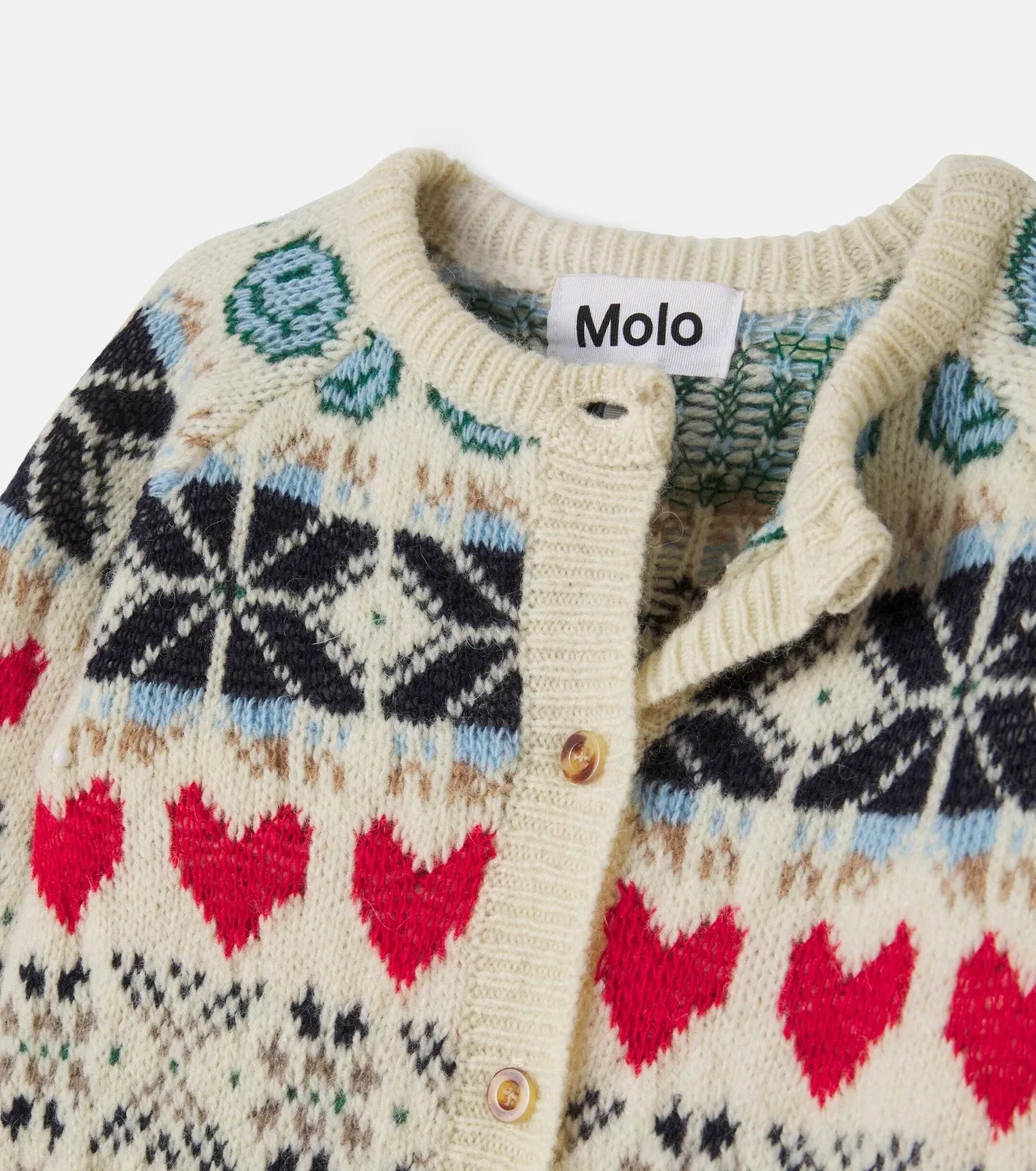 Боди из шерсти Polar Knit Molo, белый — фото 4