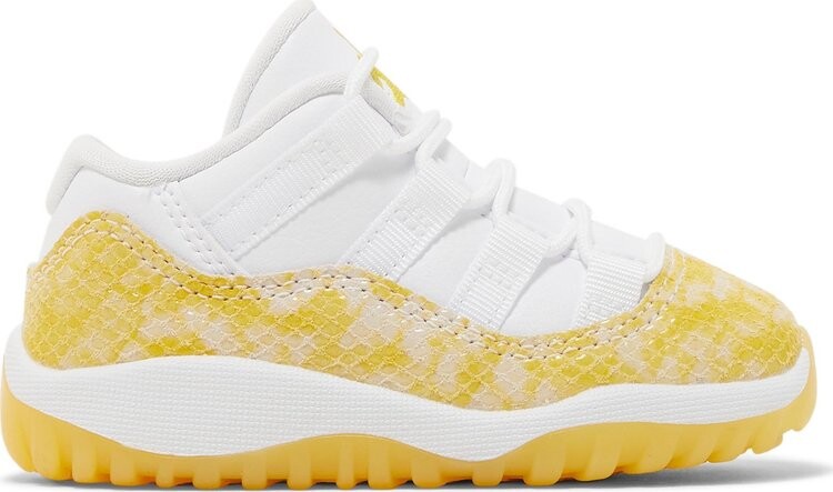 

Кроссовки Air Jordan 11 Retro Low TD 'Yellow Snakeskin', желтый