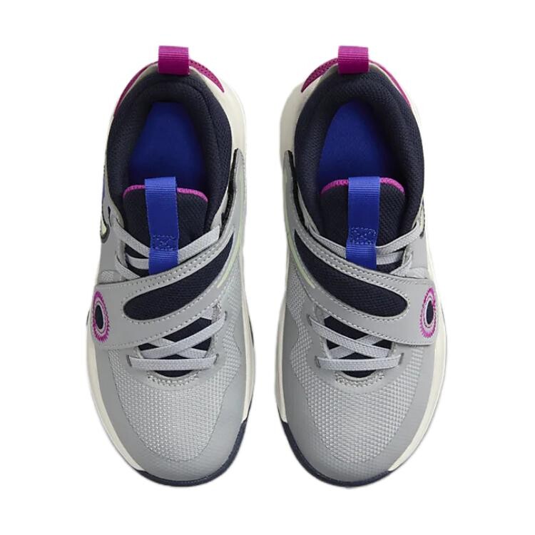 Кроссовки Nike Team Hustle D 11 Kids Lifestyle для детей, Wolf Grey / Obsidian / Royal Blue / Vapor Green — фото 4