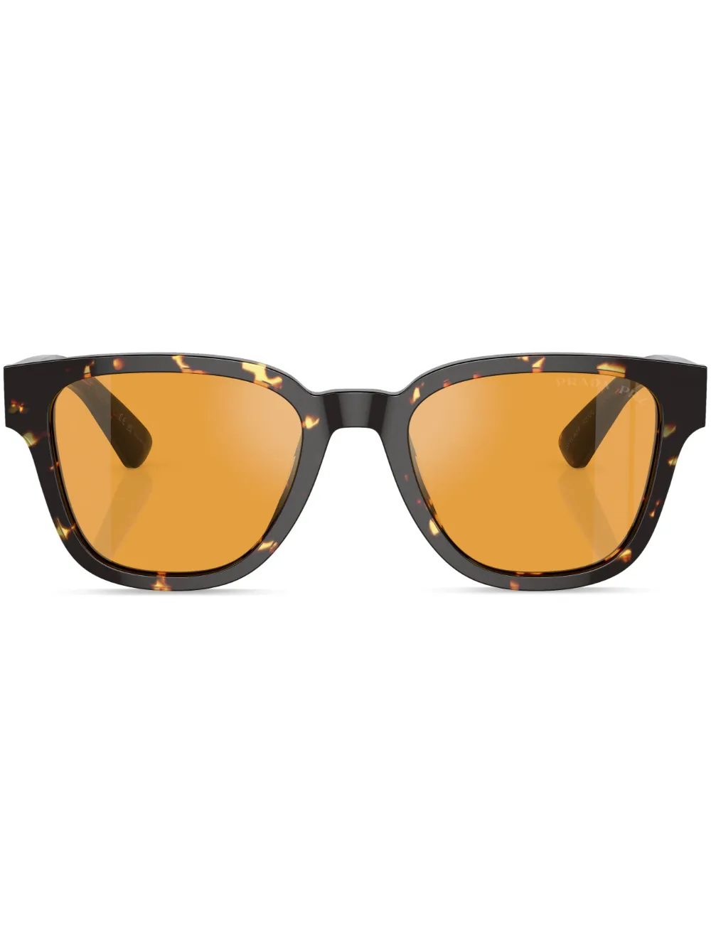 

Солнцезащитные очки черепаховой расцветки Prada Eyewear, коричневый