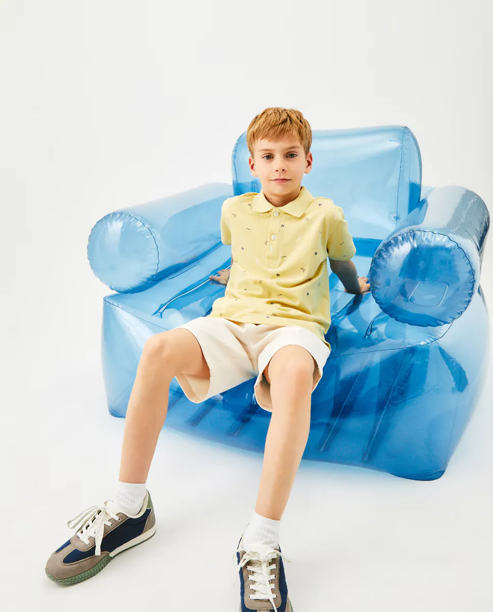 

Рубашка-поло с короткими рукавами для мальчика Kids El Corte Inglés, желтый