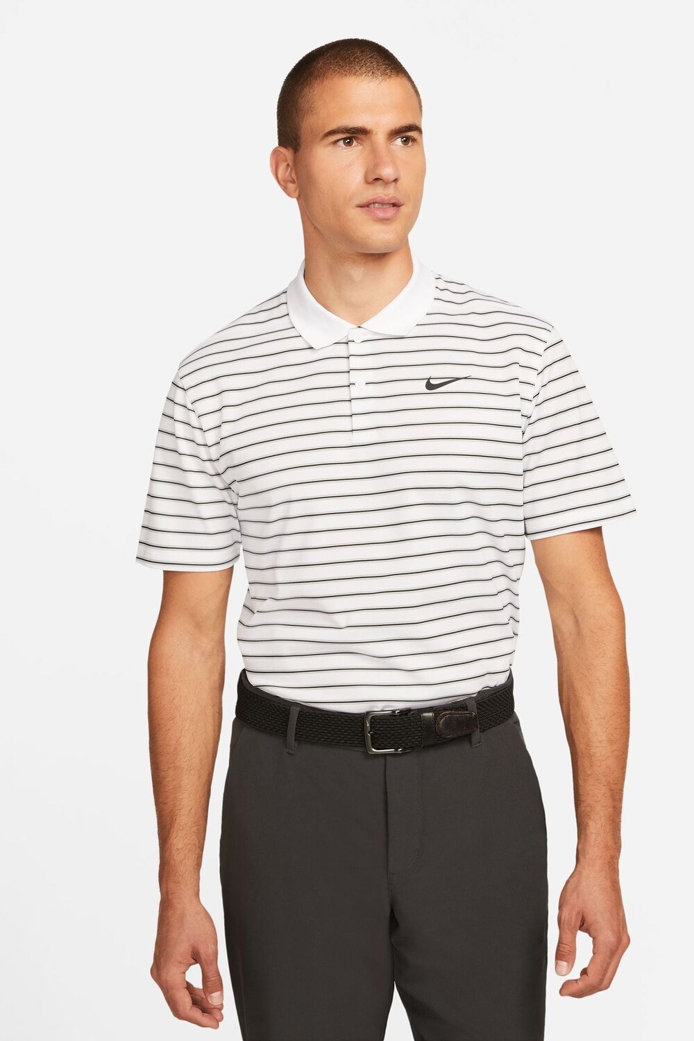 

Рубашка поло Dri Fit Victory Stripes Nike, белый