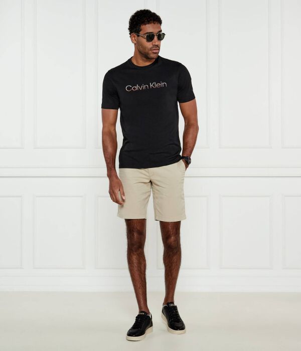 Футболка Calvin Klein Regular Fit с короткими рукавами, черный — фото 2