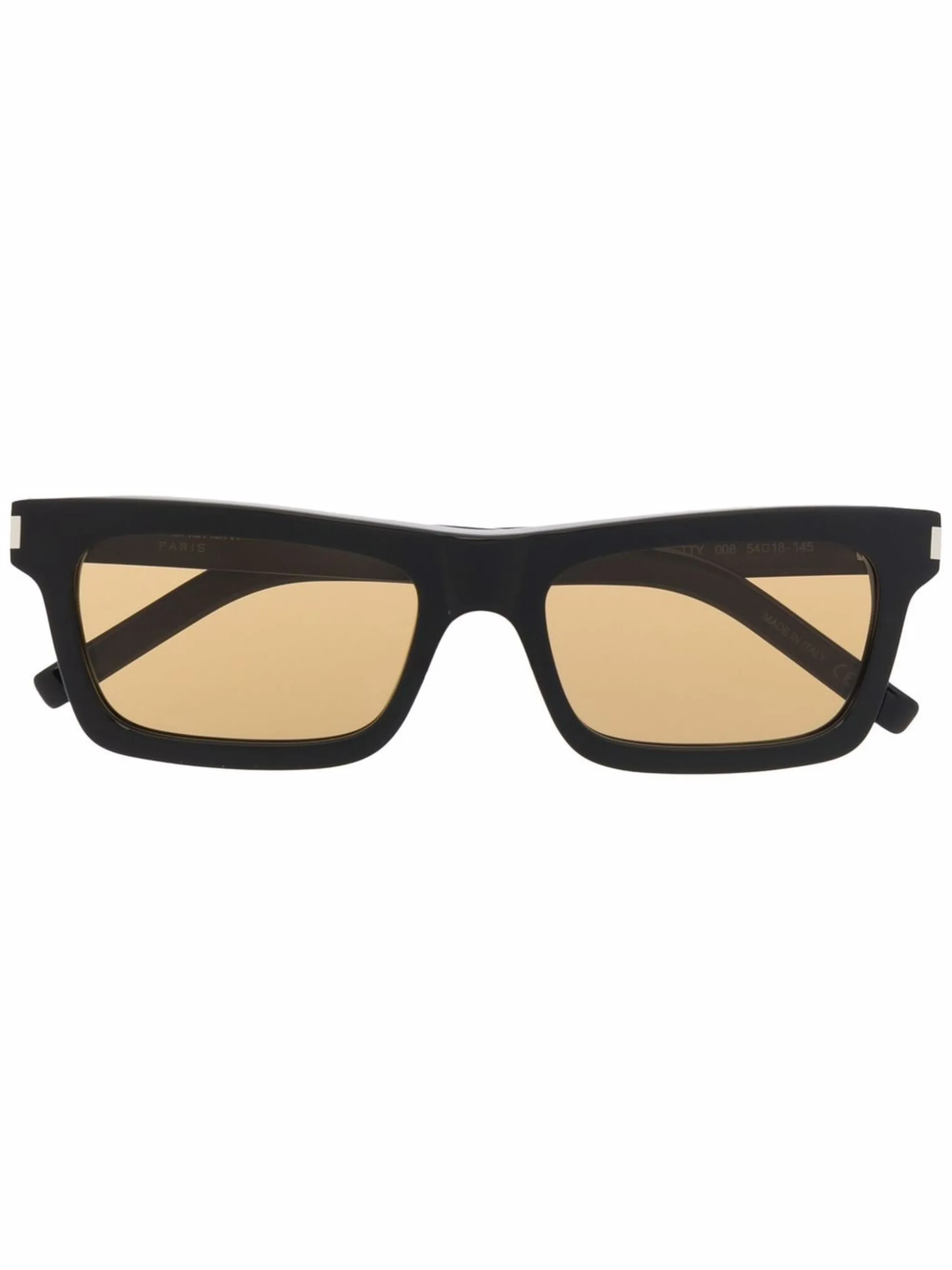 

Солнцезащитные очки в прямоугольной оправе Saint Laurent Eyewear, черный