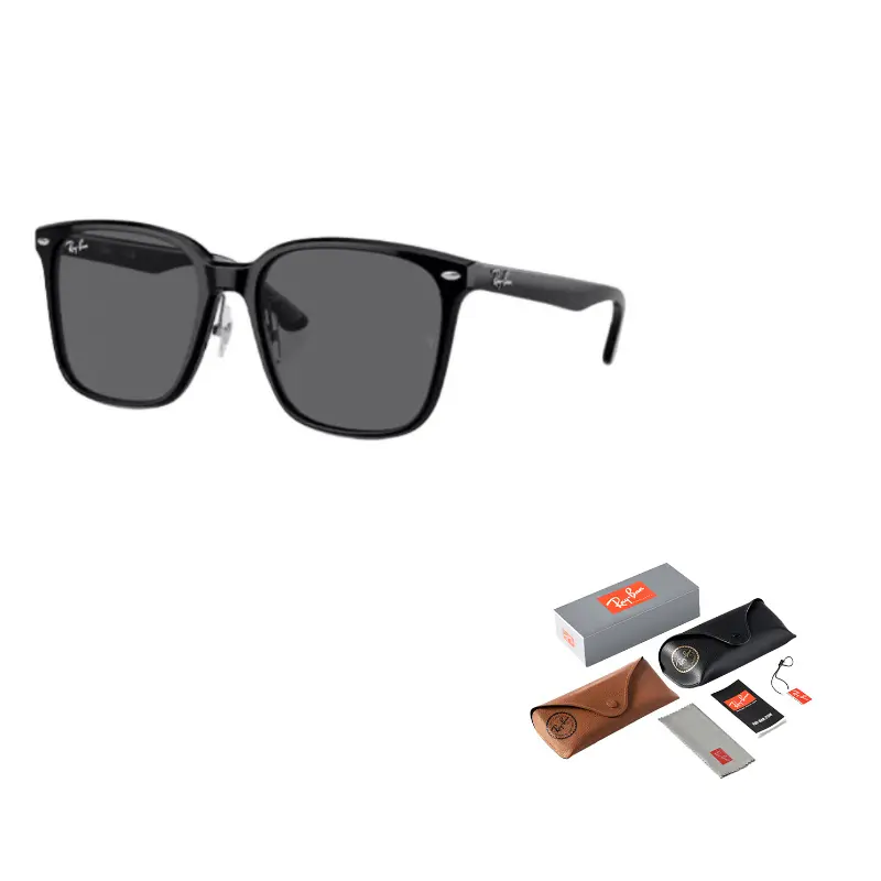 

RayBan Солнцезащитные очки Ray Ban квадратной формы, Black/Gray