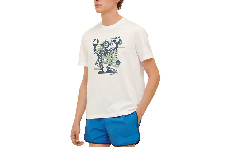 

Футболка мужская белая Hermes, белый