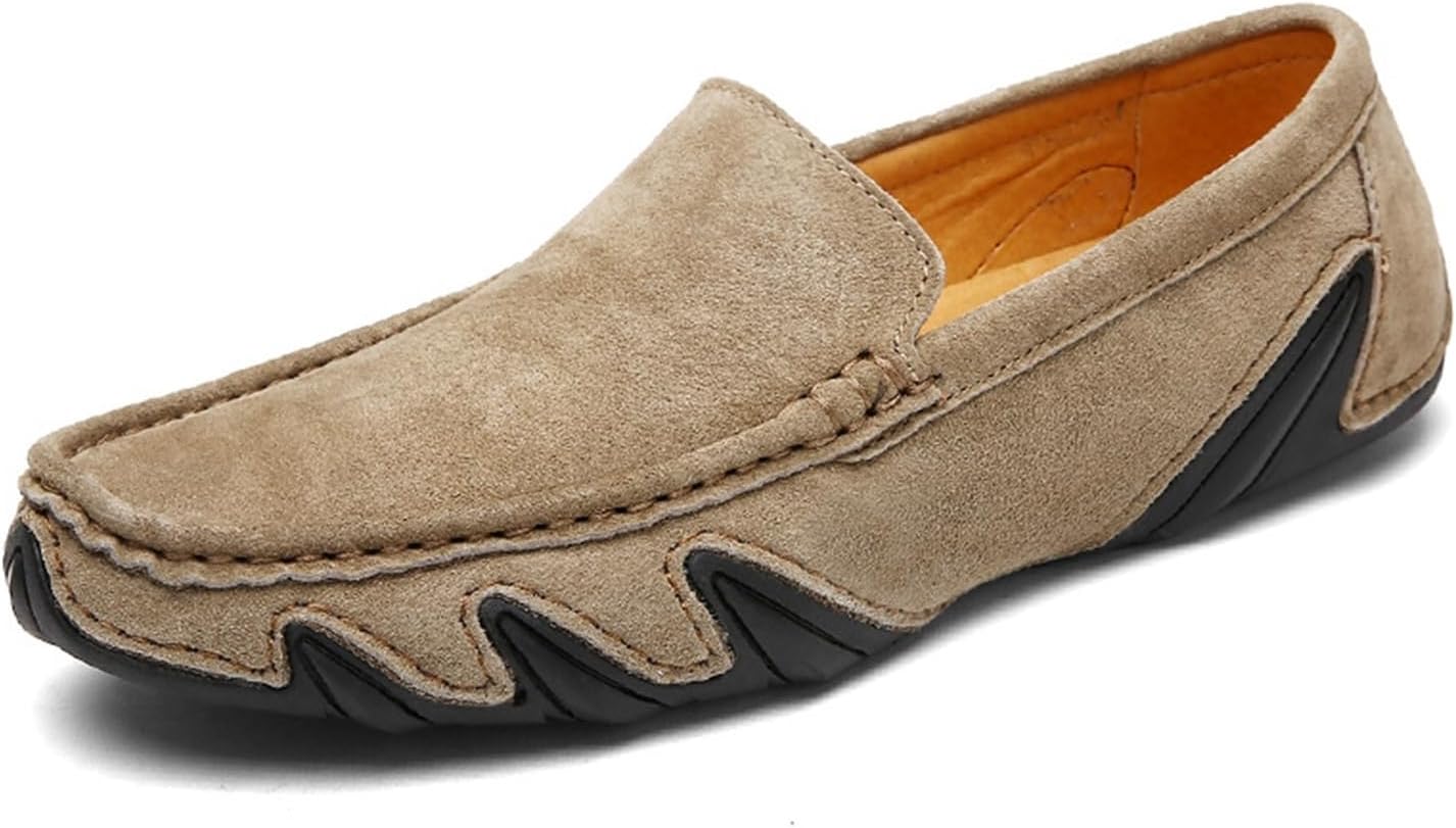 

Мужские повседневные туфли DMGYCK, слипоны, удобные, нескользящие, замшевые, для вождения и прогулок, хаки