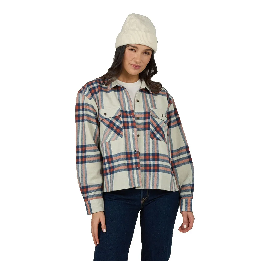 

Блузка Salty Crew NMD flannel long sleeve shirt, бежевый