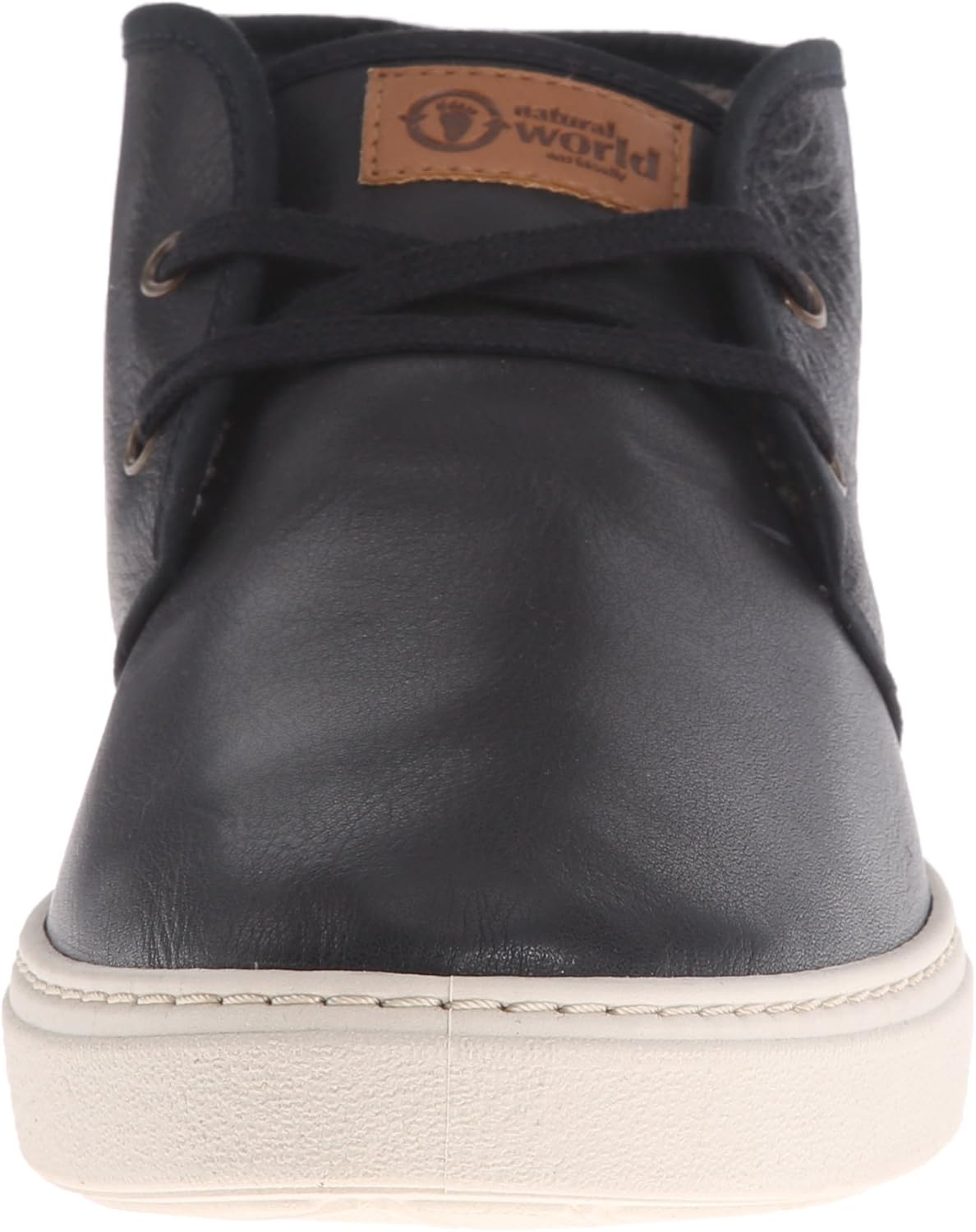 Мужские оксфорды Natural World Blucher из кожи, черный — фото 2