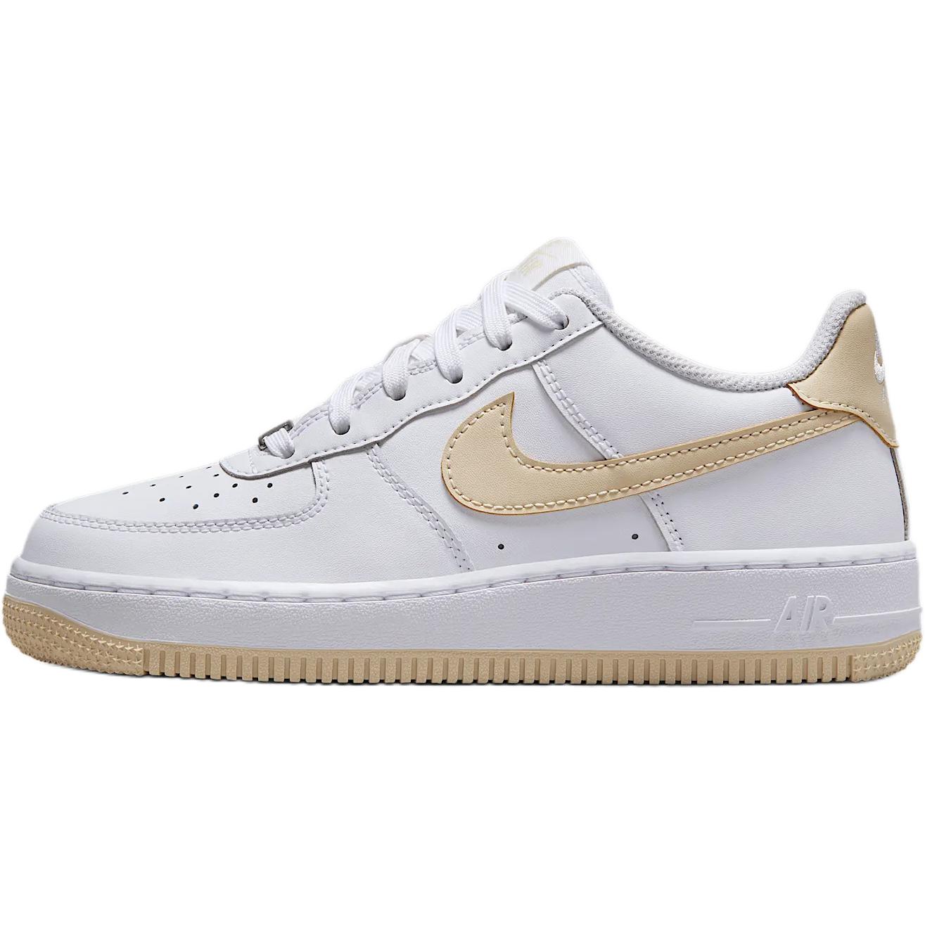 

Air Force 1 устойчивые к скольжению износостойкие low top детские скейтбординг кроссовки для подростков Nike, белый