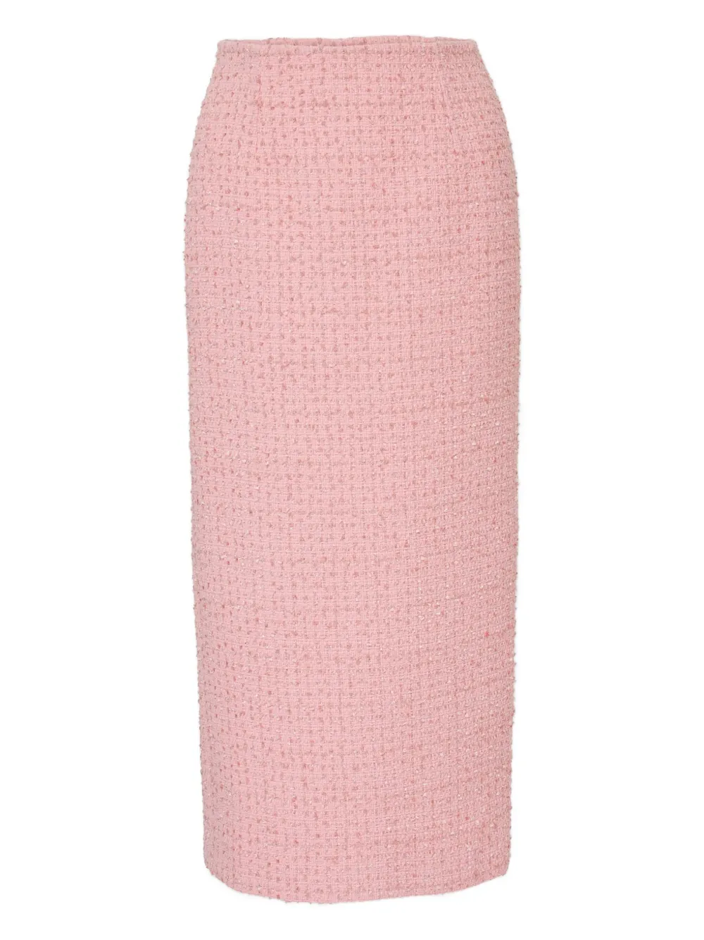 

Юбка-карандаш из твида миди Carolina Herrera, розовый