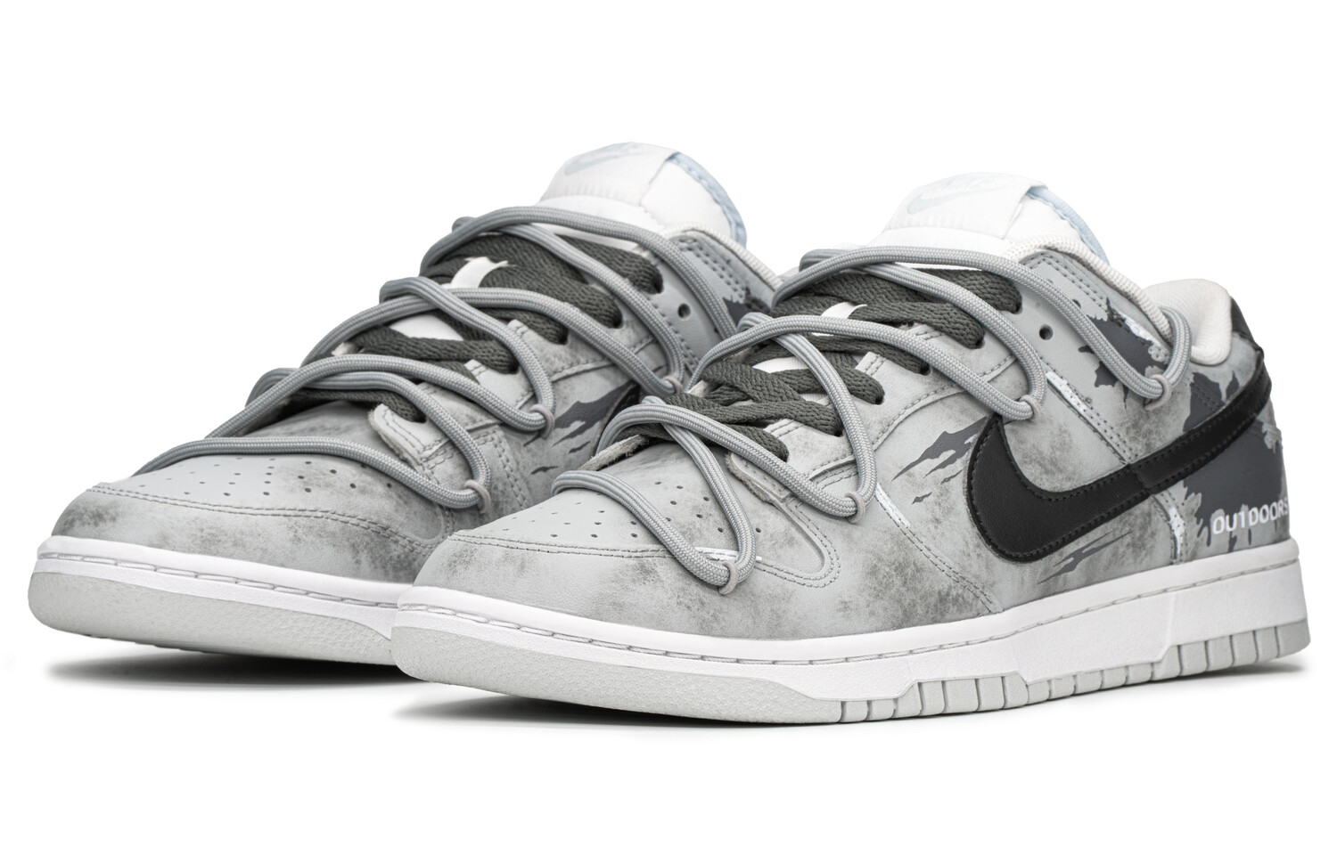 

Кроссовки Nike Dunk Skateboard Shoes Men Low-Top White Gray/Blue