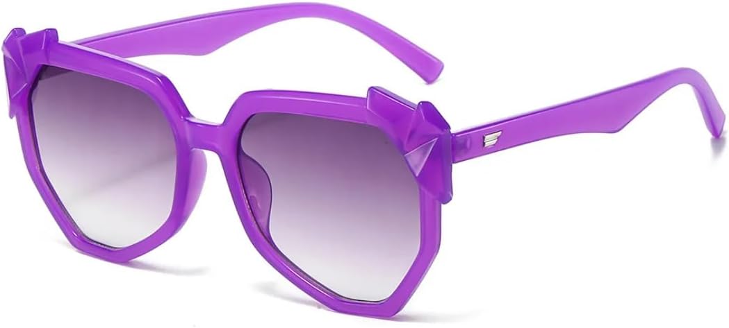 

Ретро-солнцезащитные очки с нерегулярным градиентом для женщин, модные, роскошные, в конфетных тонах, для путешествий и повседневной носки, мужские очки с защитой от УФ-излучения UV400 TKKTLLT, Purple