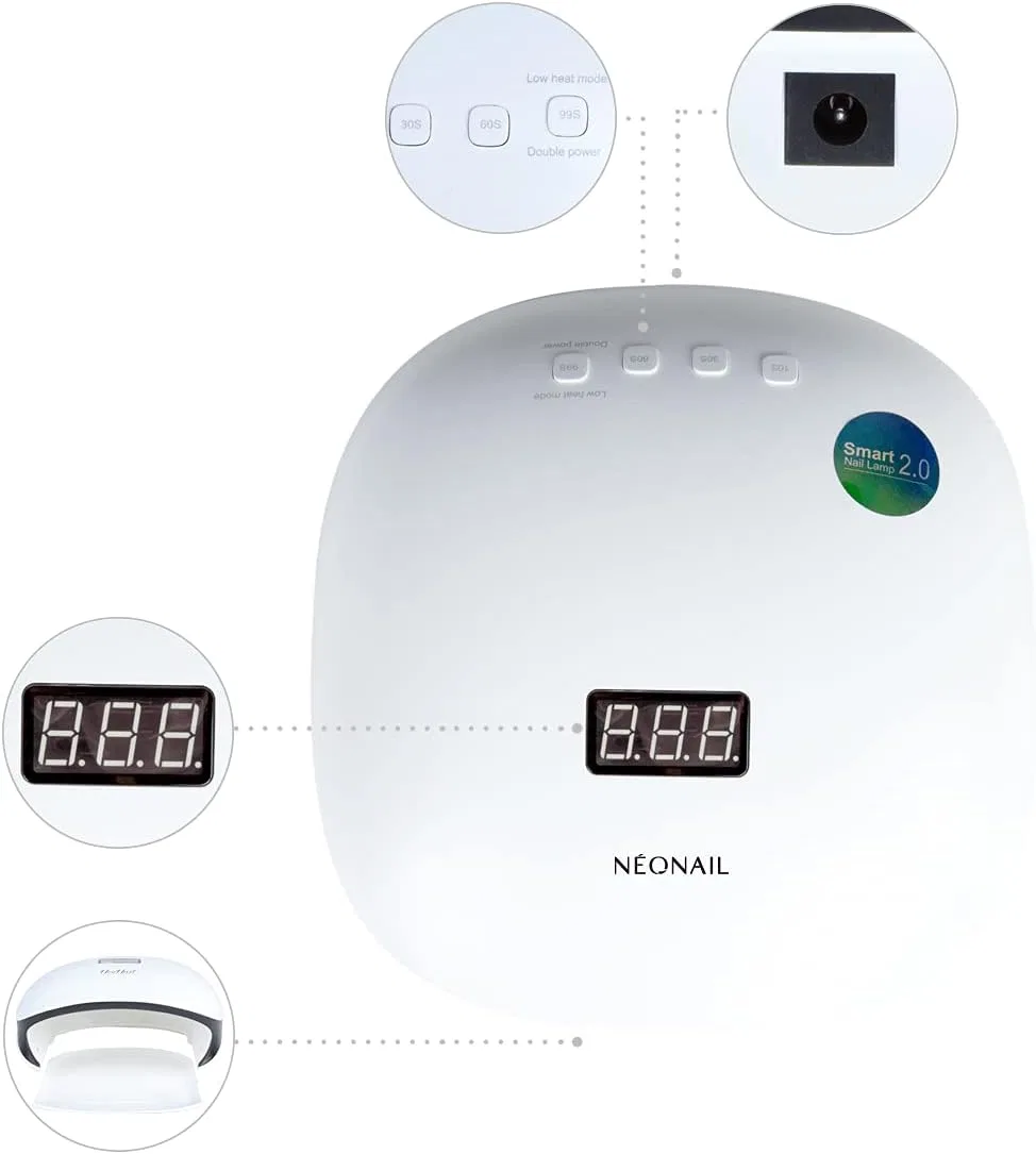 LED-лампа для маникюра и педикюра «36W/48W» от NEONAIL с LCD-дисплеем Neonail Professional — фото 4