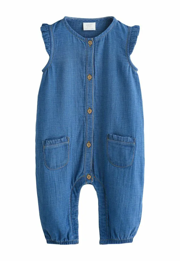 Комбинезон прямого кроя с длинными штанинами Next, Denim Blue