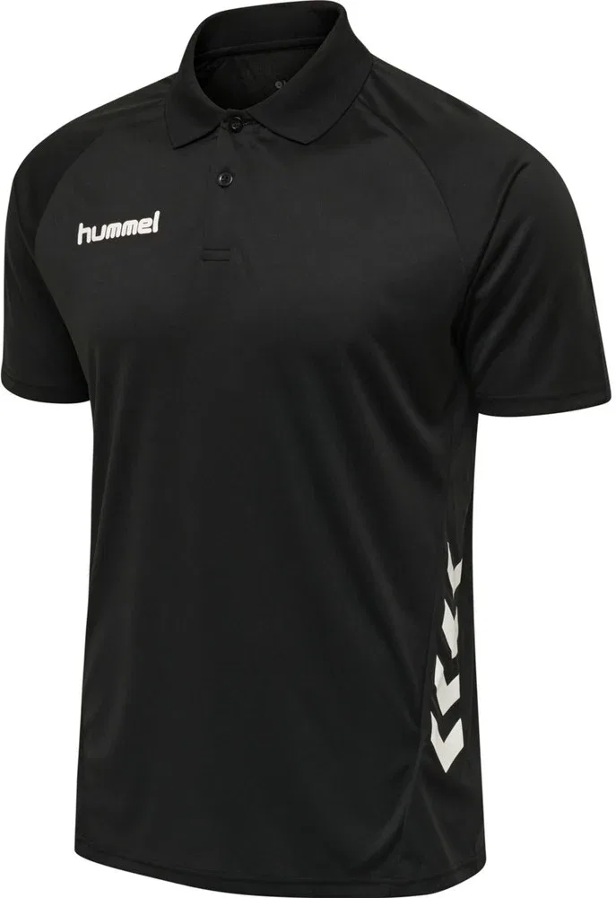 Поло хлопковое Hummel, черный
