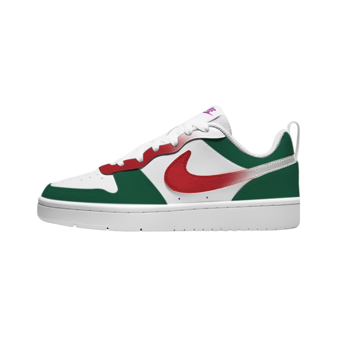 

Кроссовки Nike Court Borough Skateboarding Shoes Women's Low-top White/Green/Red, красный