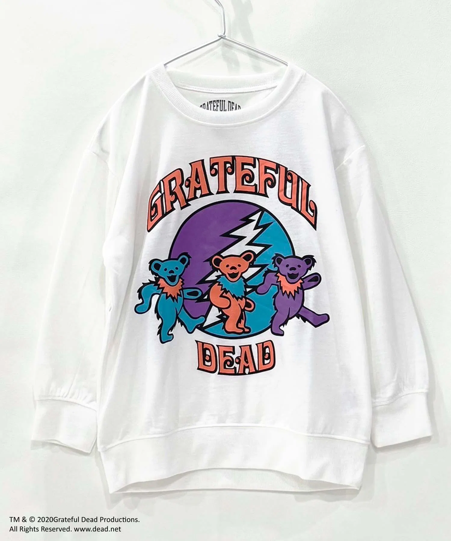 Мини-толстовка GRATEFUL DEAD с крупным принтом из французского махрового трикотажа