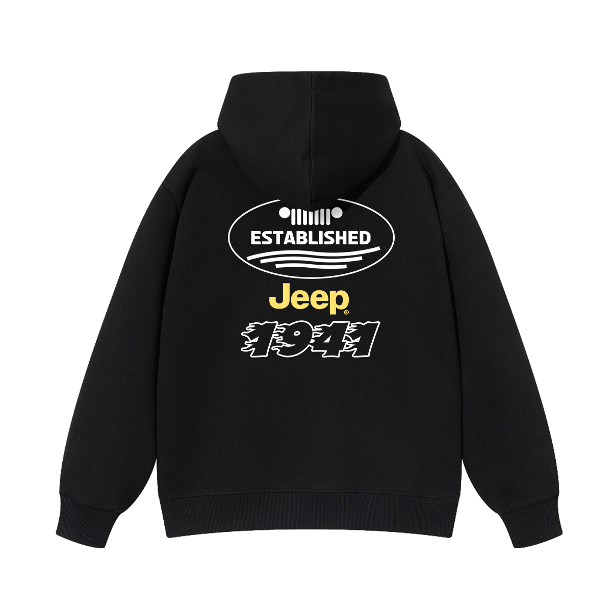 Толстовка с капюшоном утепленная для школьников Jeep, new year красный fleece-lined — фото 3