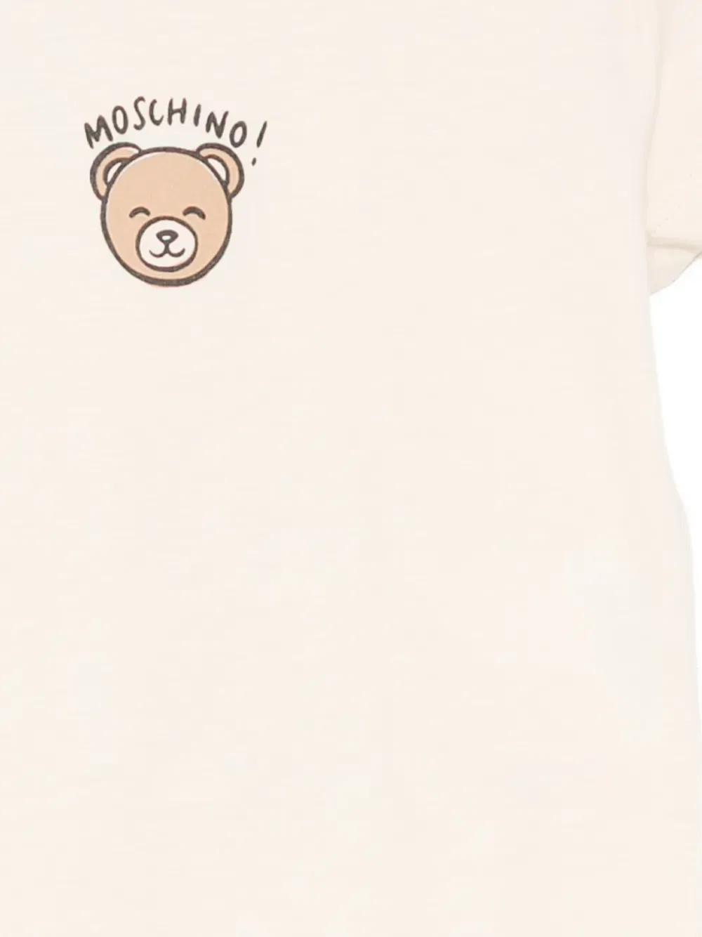 Боди с принтом "плюшевый мишка" (комплект из двух штук) Moschino Kids, белый — фото 2