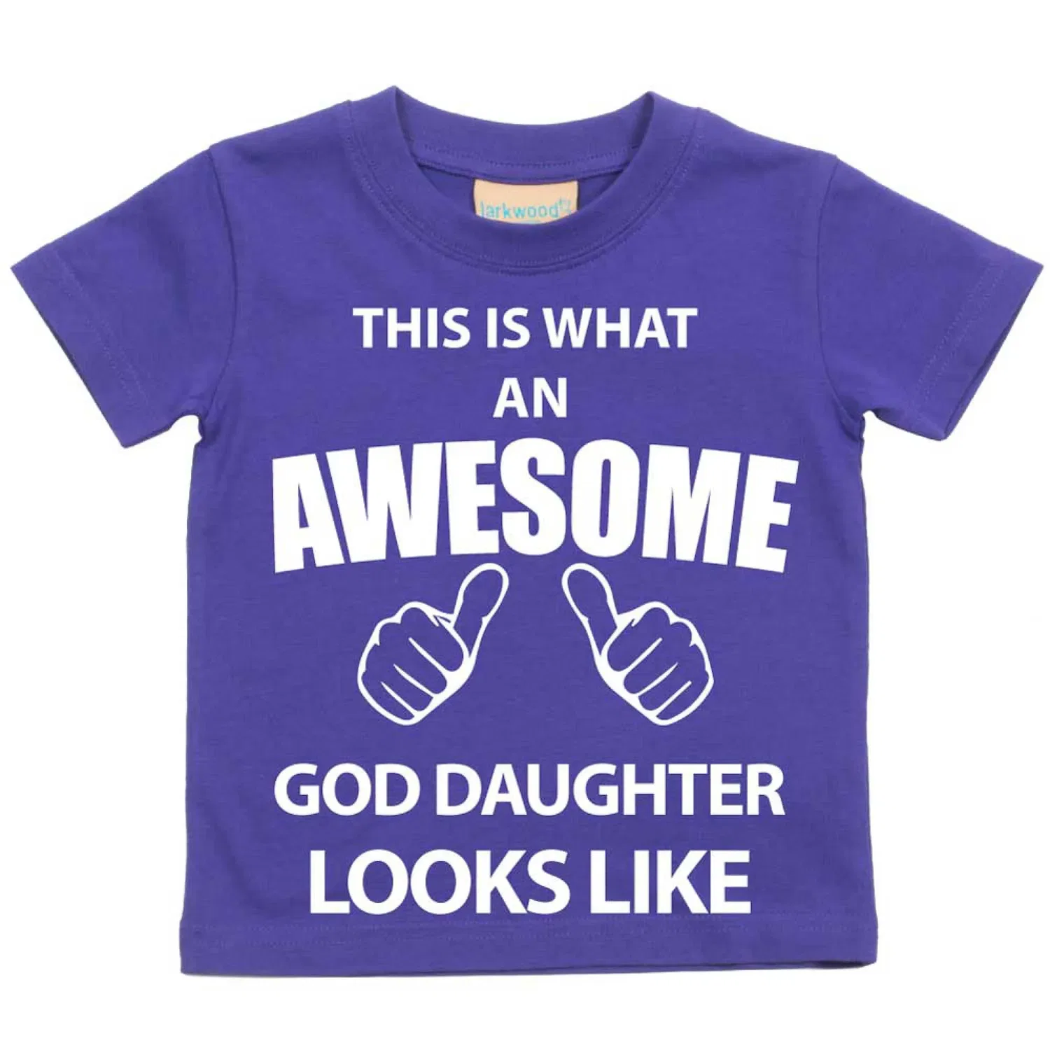 Футболка для крестницы This Is What An Awesome God Daughter Looks Like 60 Second Makeover, фиолетовый — фото 2