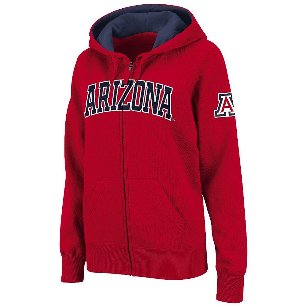 

Женская худи с молнией во всю длину и арочным именем Stadium Athletic Cardinal Arizona Wildcats Colosseum, цвет Arz Red