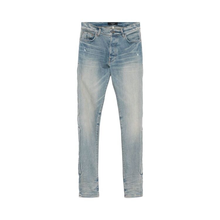 

Джинсы Amiri 3D Bones Skinny Jean Clay Indigo, синий