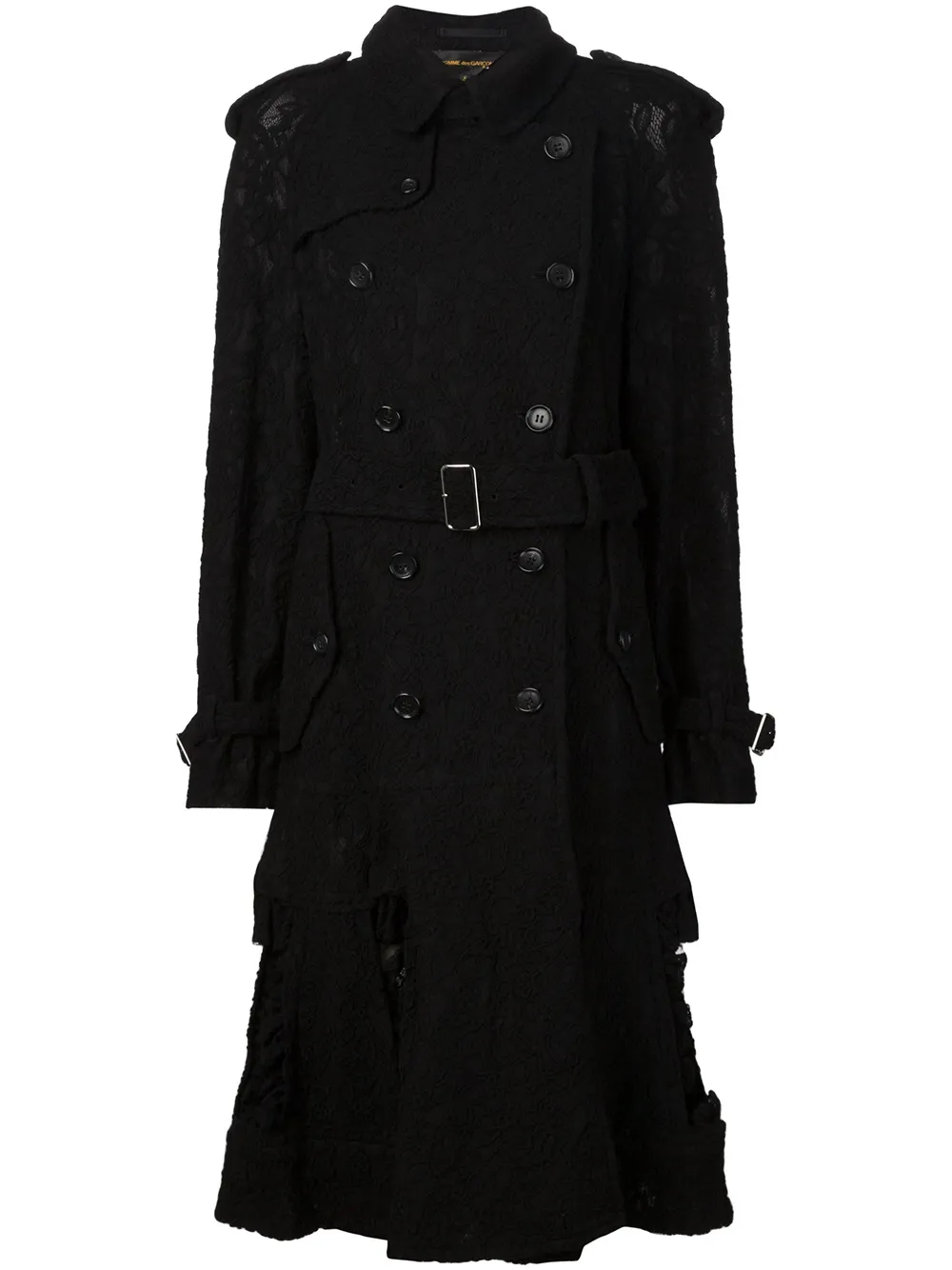

Кружевной тренч COMME DES GARCONS, черный