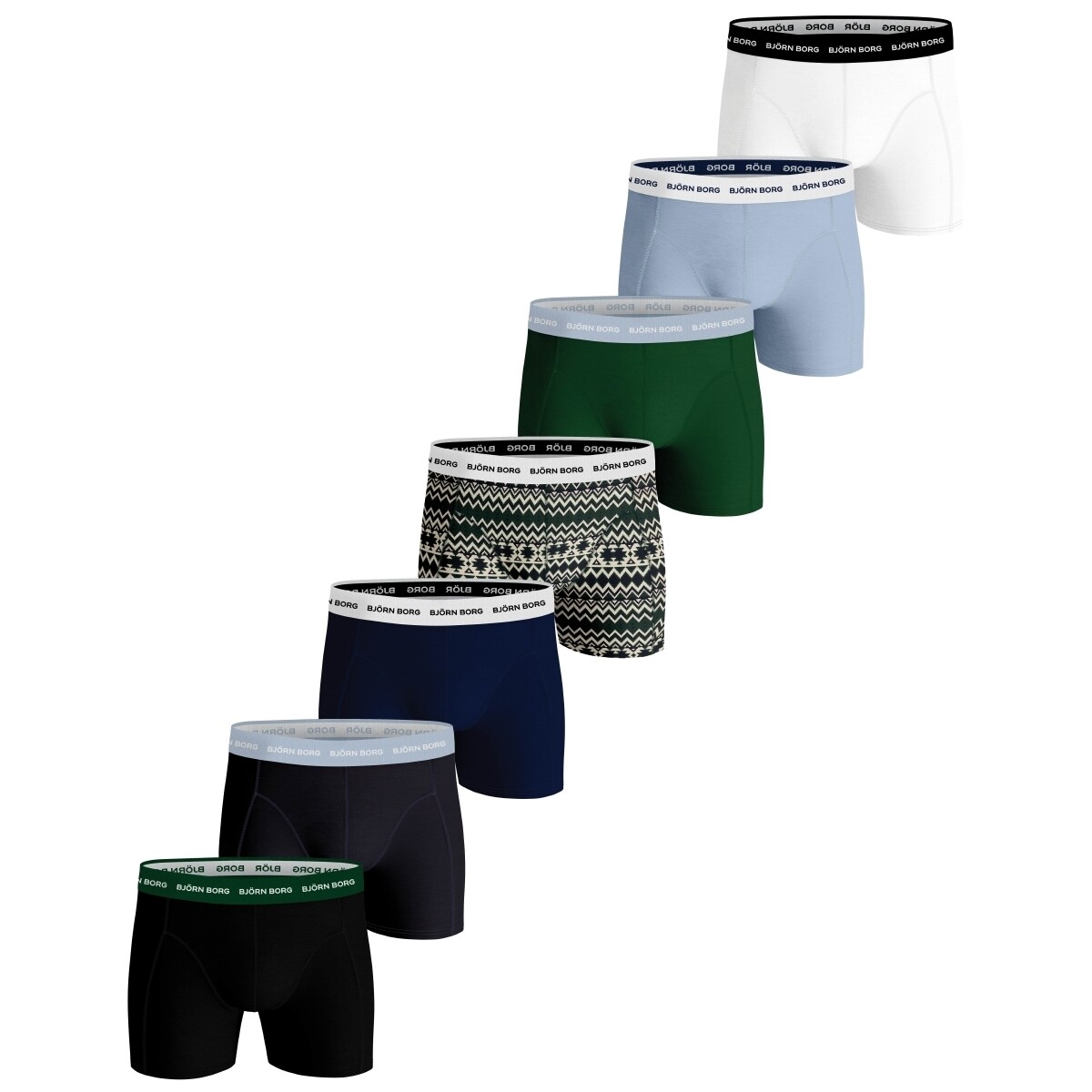 

Боксеры Björn Borg Boxershorts Essential Boxer 7 шт, разноцветный