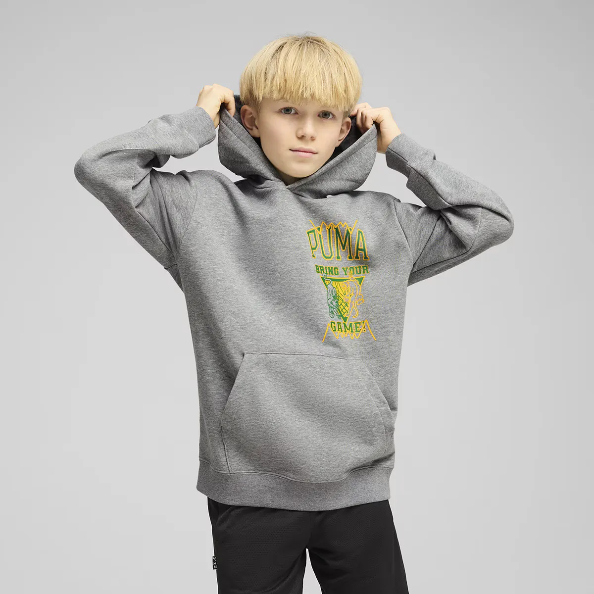

Детская толстовка Puma Rival Rage Hoodie TR B, серый