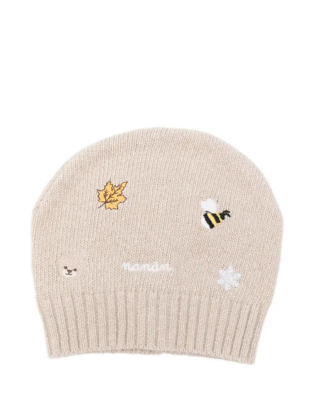 

Вышитая шапка Nanan, бежевый