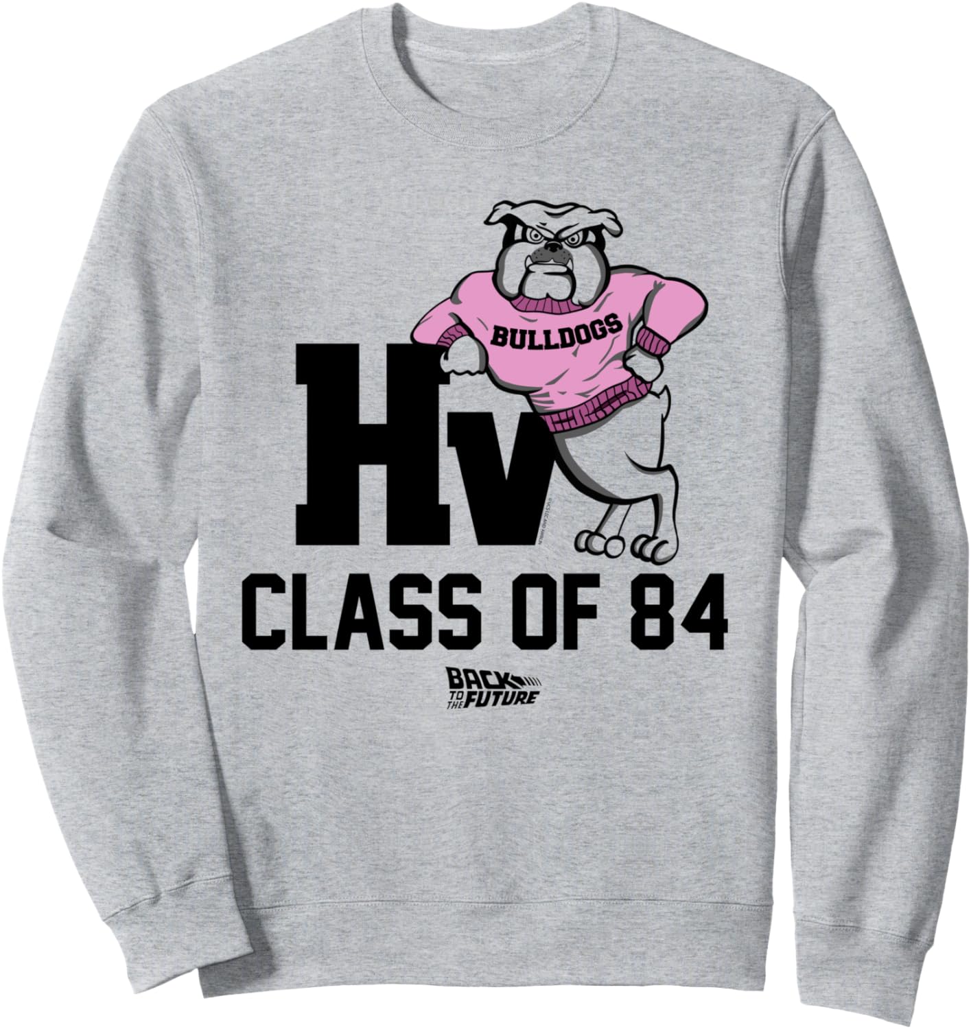 

Толстовка с надписью «Назад в будущее» (выпуск 1984 года, команда «Бульдогс») Back To The Future, серый